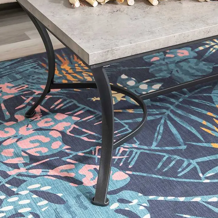 Coffee Tables-Kirklands Home Faux Concrete 3-pc. Coffee & Side Table Set Tan