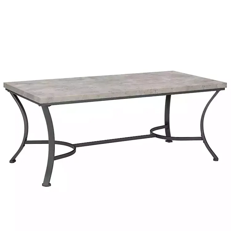 Coffee Tables-Kirklands Home Faux Concrete 3-pc. Coffee & Side Table Set Tan