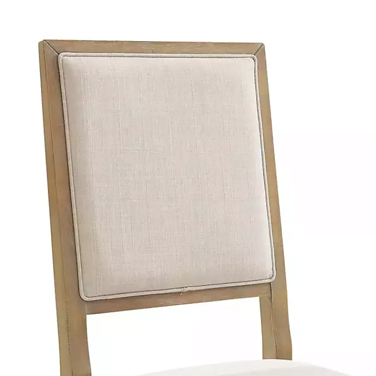 Dining Chairs-Kirklands Home Natural Cream Upholstered Dining Chairs, Set of 4 Ivory