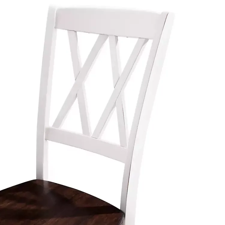 Dining Chairs-Kirklands Home Wood Farmhouse Dining Chairs, Set of 4 White