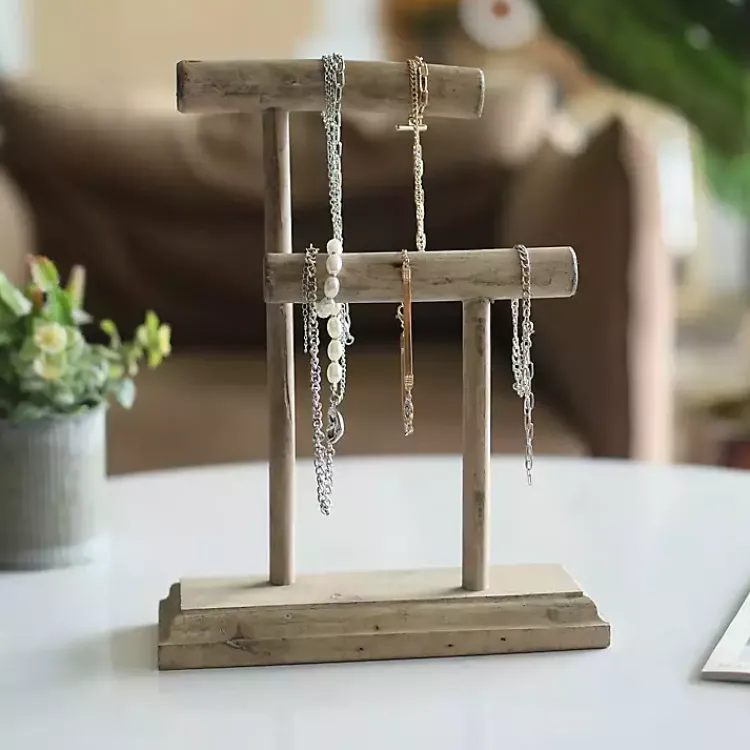 Bathroom Accessories-Kirklands Home Handmade Driftwood Medium Jewelry Stand Brown