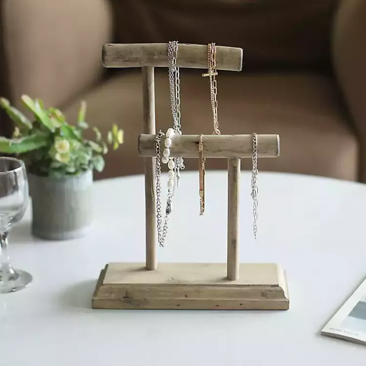 Bathroom Accessories-Kirklands Home Handmade Driftwood Medium Jewelry Stand Brown