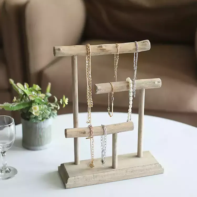 Bathroom Accessories-Kirklands Home Handmade Driftwood Large Jewelry Stand Brown