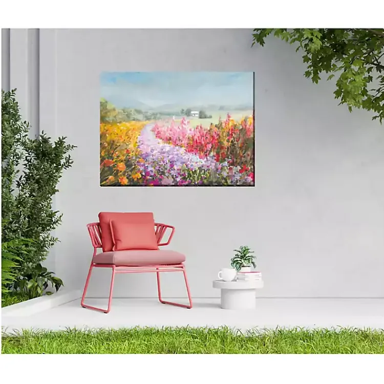 Outdoor Wall Decor-Kirklands Home Flowering Footpath Outdoor Canvas Art Print