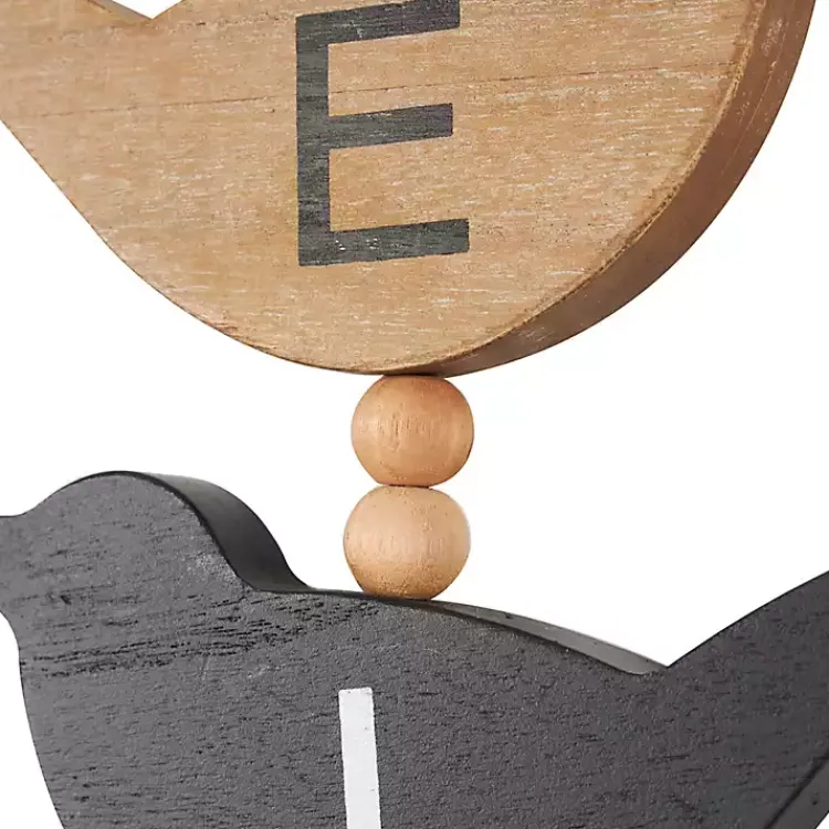 Wall Quotes & Signs-Kirklands Home Welcome Bird Shaped Wood Wall Sign