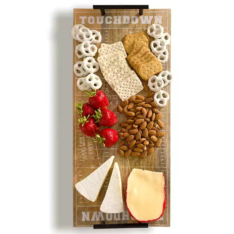 Serving & Entertaining-Kirklands Home Football Field Serving Board Tan