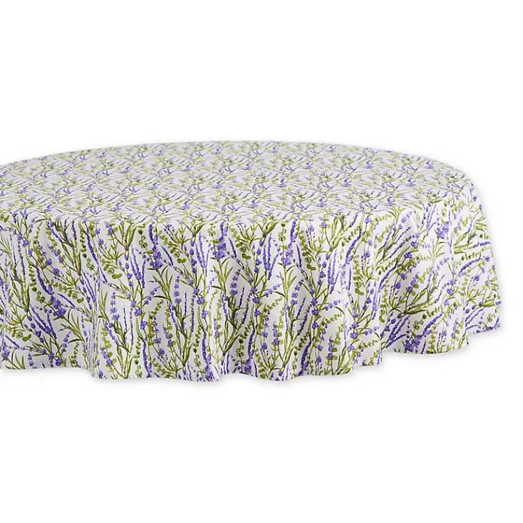 Table Linens-Kirklands Home Lavender Fields Round Tablecloth