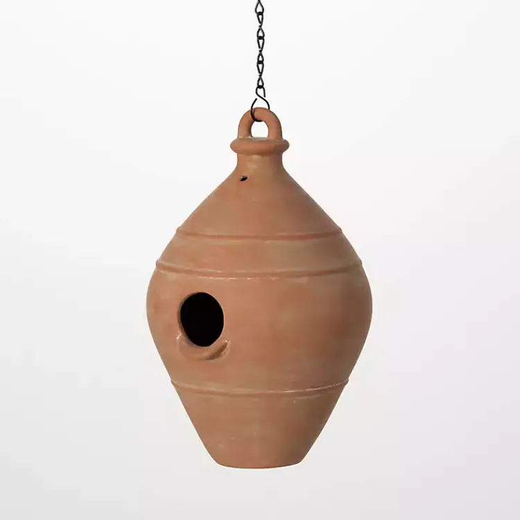 Garden Decor-Kirklands Home Terracotta Honey Pot Bird Feeder Brown