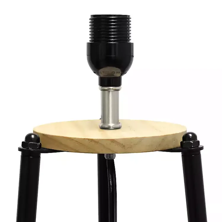 Floor Lamps-Kirklands Home Natural 3-Tier Tripod Floor Lamp