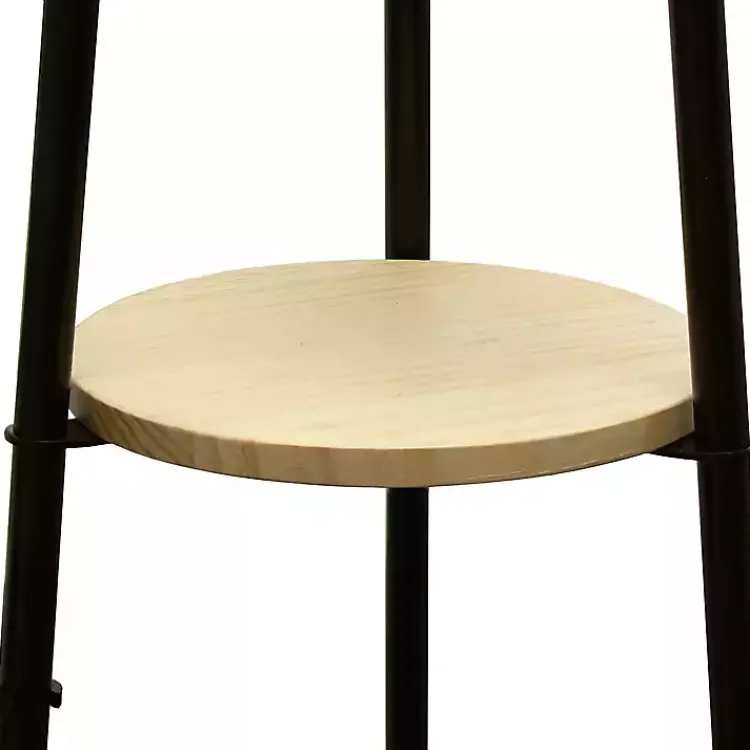 Floor Lamps-Kirklands Home Natural 3-Tier Tripod Floor Lamp