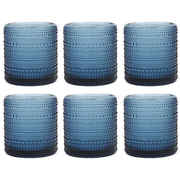 Glassware & Drinkware-Kirklands Home Fortessa Storm Jupiter Short Glasses, Set of 6 Blue