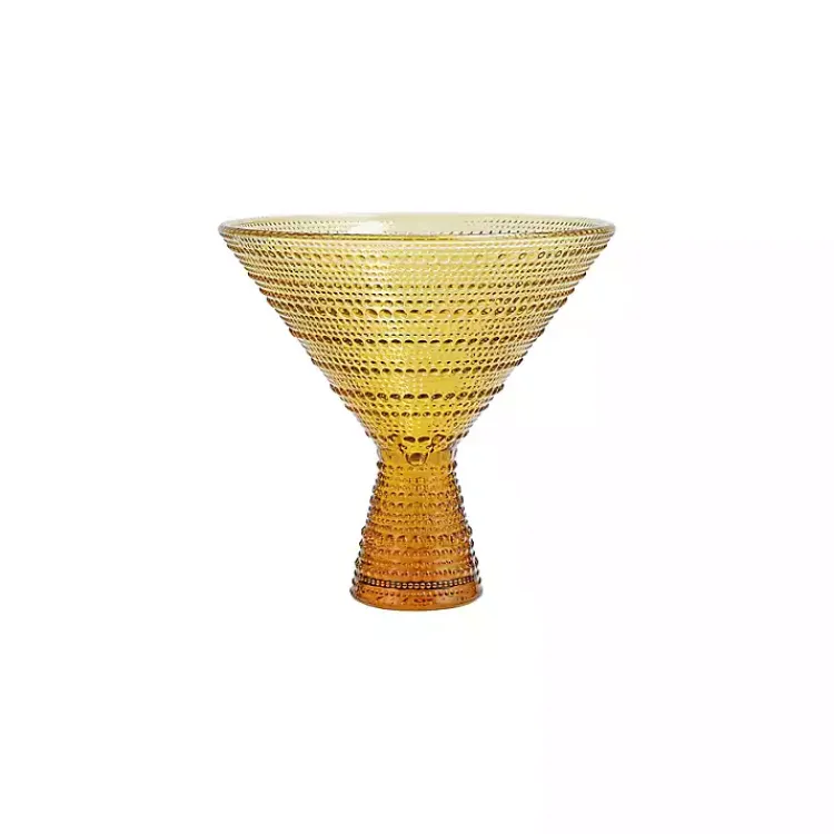 Glassware & Drinkware-Kirklands Home Fortessa Amber Jupiter Martini Glasses, Set of 4 Orange