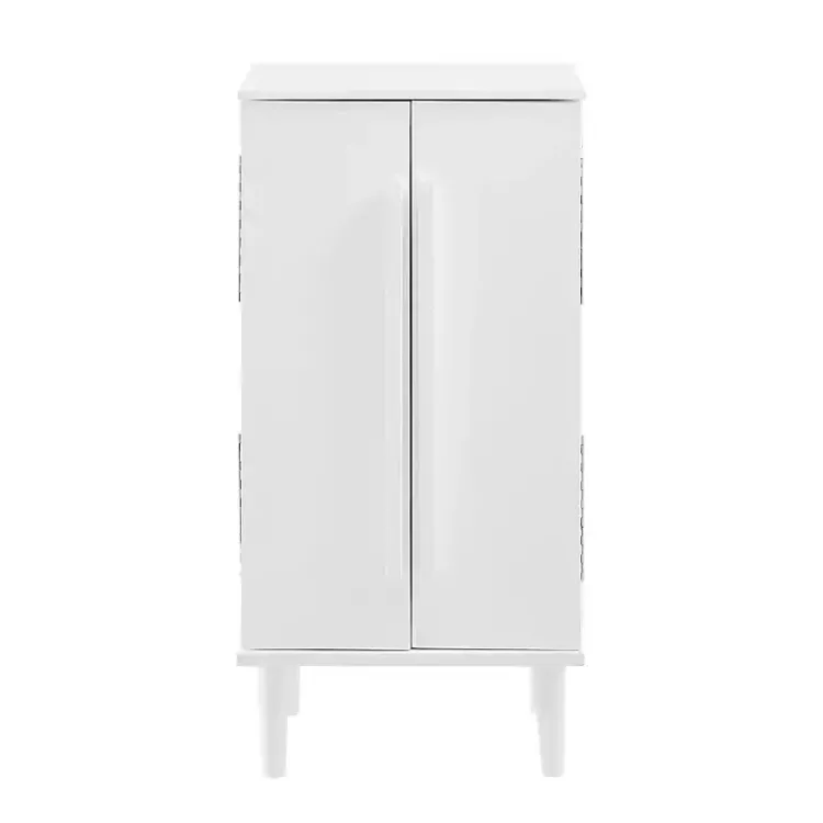 Armoires-Kirklands Home Mid-Century Modern Jewelry Armoire White