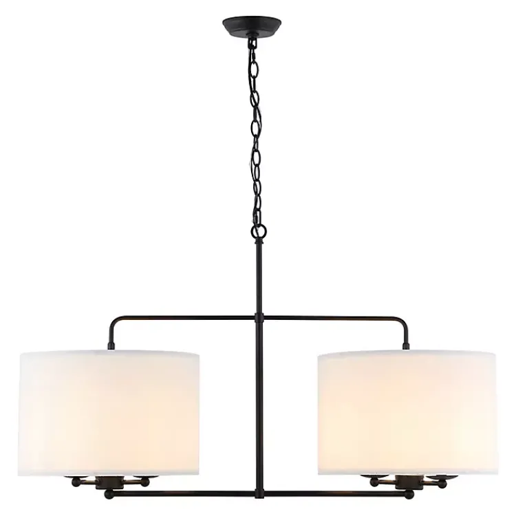Chandeliers & Pendant Lighting-Kirklands Home Black Modern Cluster Chandelier