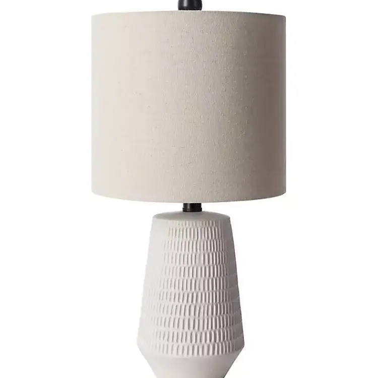 Table Lamps-Kirklands Home Modern Etched Table Lamp Ivory