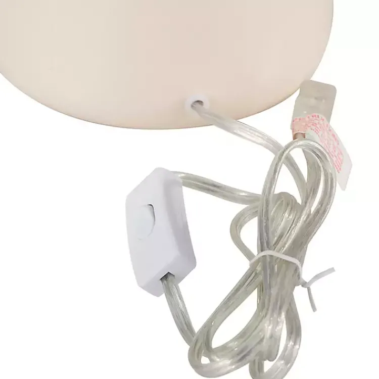 Table Lamps-Kirklands Home Cream Ceramic Rounded Hourglass Table Lamp