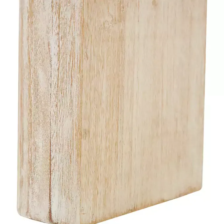 Console Tables-Kirklands Home Natural Wood Grain Console Table Ivory