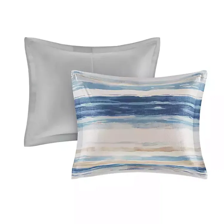 Comforters-Kirklands Home Blue Watercolor 8-pc. King Comforter Set