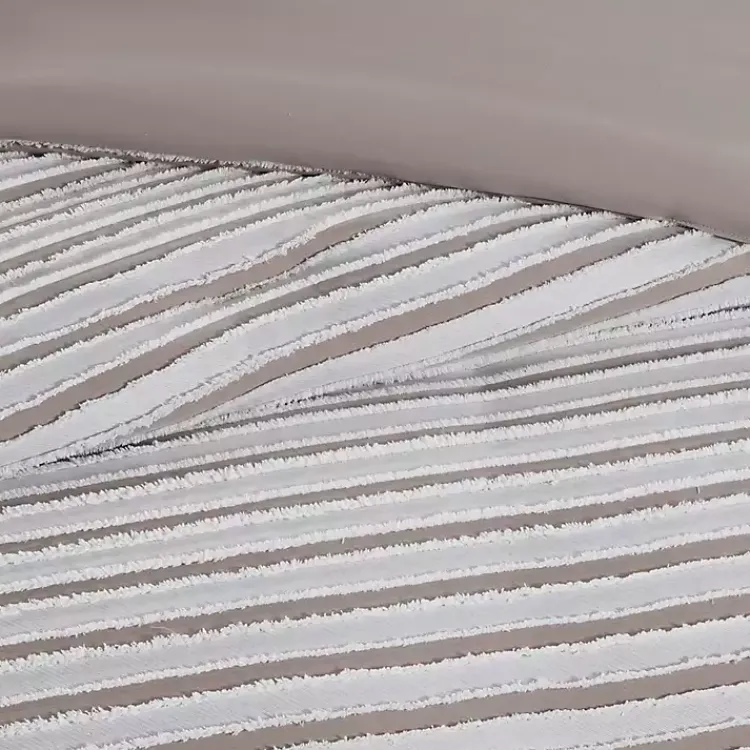 Comforters-Kirklands Home Neutral Striped 5-pc. Full/Queen Comforter Set