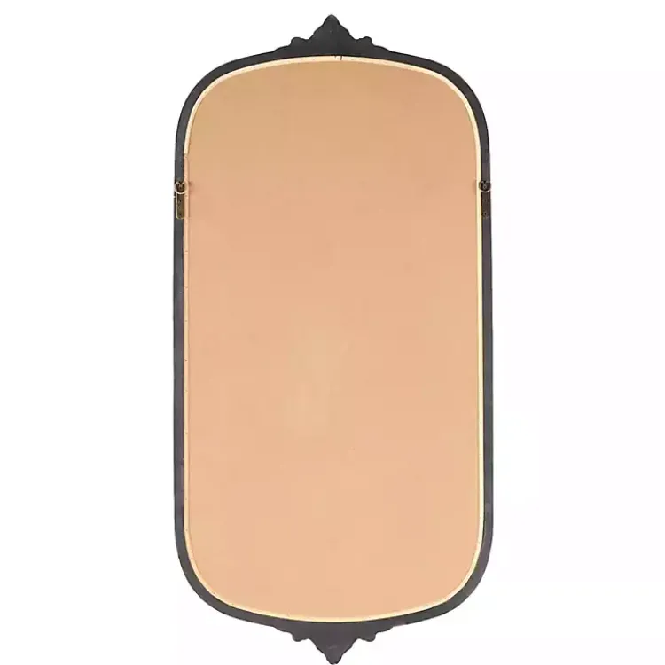 Decorative Mirrors-Kirklands Home Gold Beaded Scroll Frame Wall Mirror