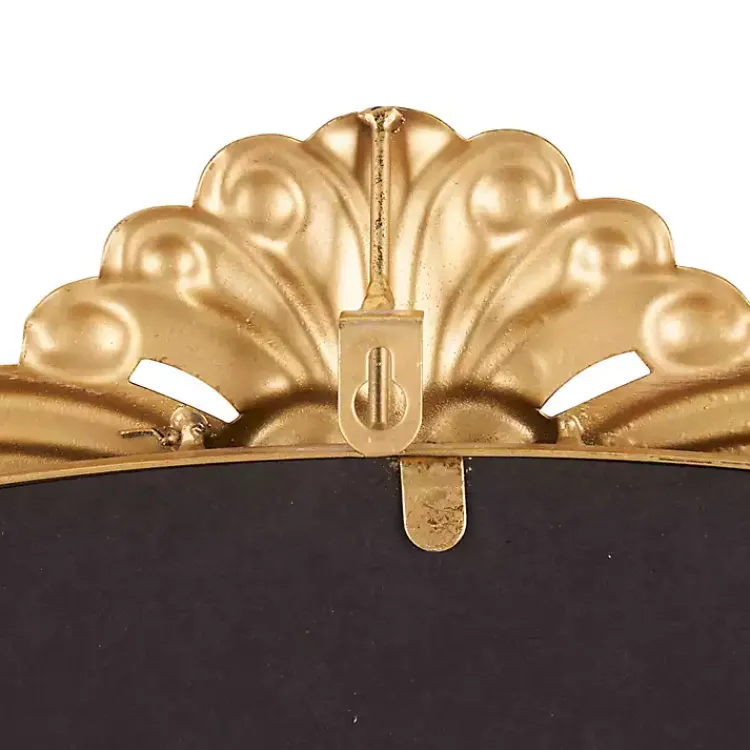 Decorative Mirrors-Kirklands Home Gold Arched Baroque Mirror