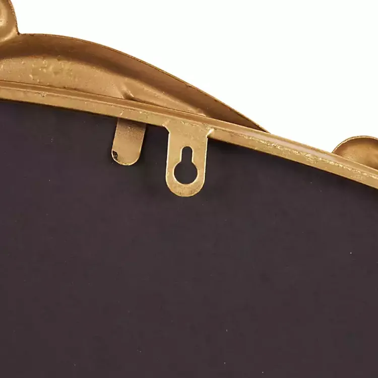 Decorative Mirrors-Kirklands Home Gold Arched Baroque Mirror