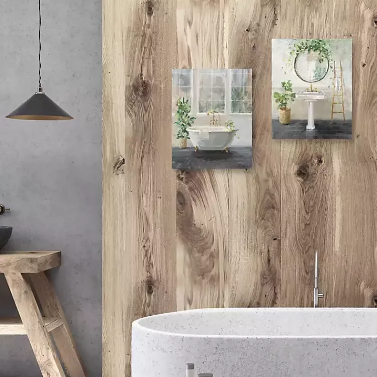 Canvas Art-Kirklands Home Simple Pleasures Bath Canvas Art Prints, Set of 2