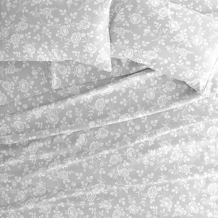 Bed Sheets-Kirklands Home Garden 4-pc. Full Sheet Set Gray