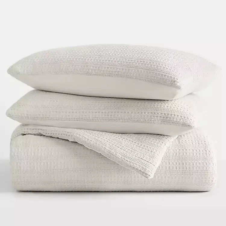 Comforters-Kirklands Home Dune Waffle Ultra-Soft 3-pc. Queen Comforter Set Tan