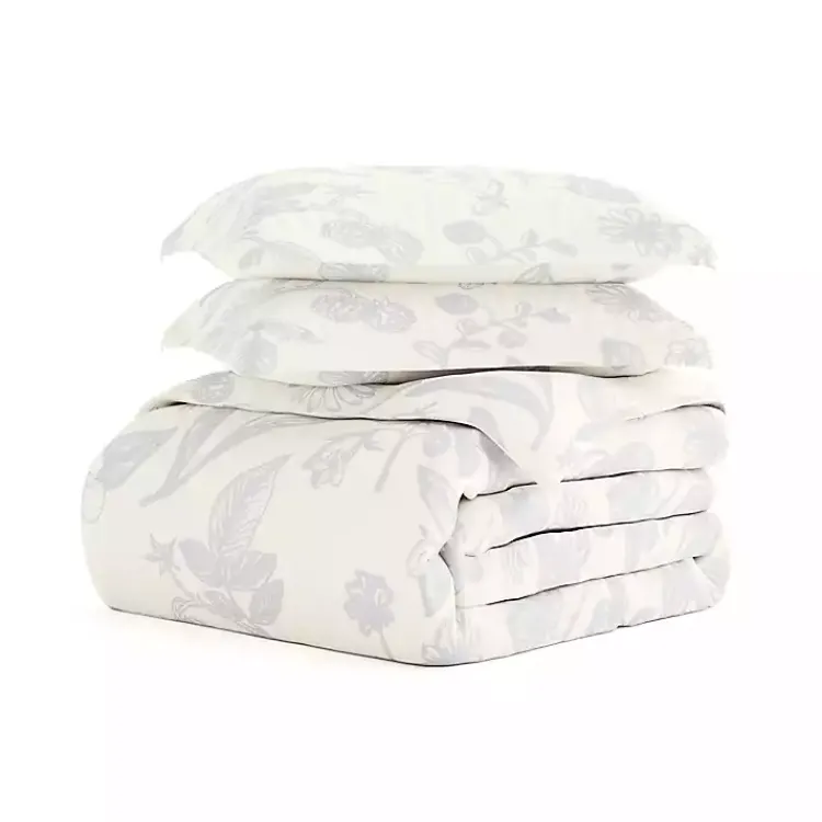 Duvets-Kirklands Home Blue Botanical 2-pc. Twin Duvet Cover Set