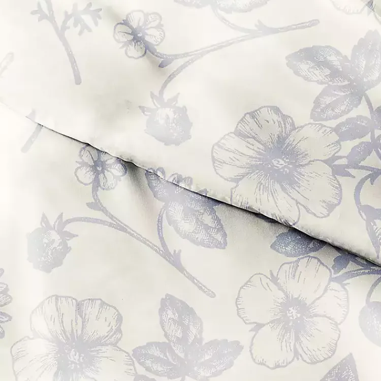 Duvets-Kirklands Home Blue Botanical 2-pc. Twin Duvet Cover Set