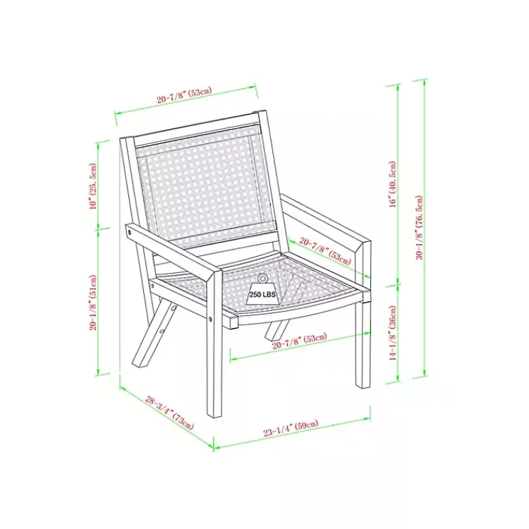 Outdoor Seating-Kirklands Home Dark Brown Wood and Rattan Outdoor Chair
