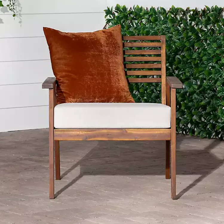 Outdoor Seating-Kirklands Home Dark Brown Zane Outdoor Club Chair