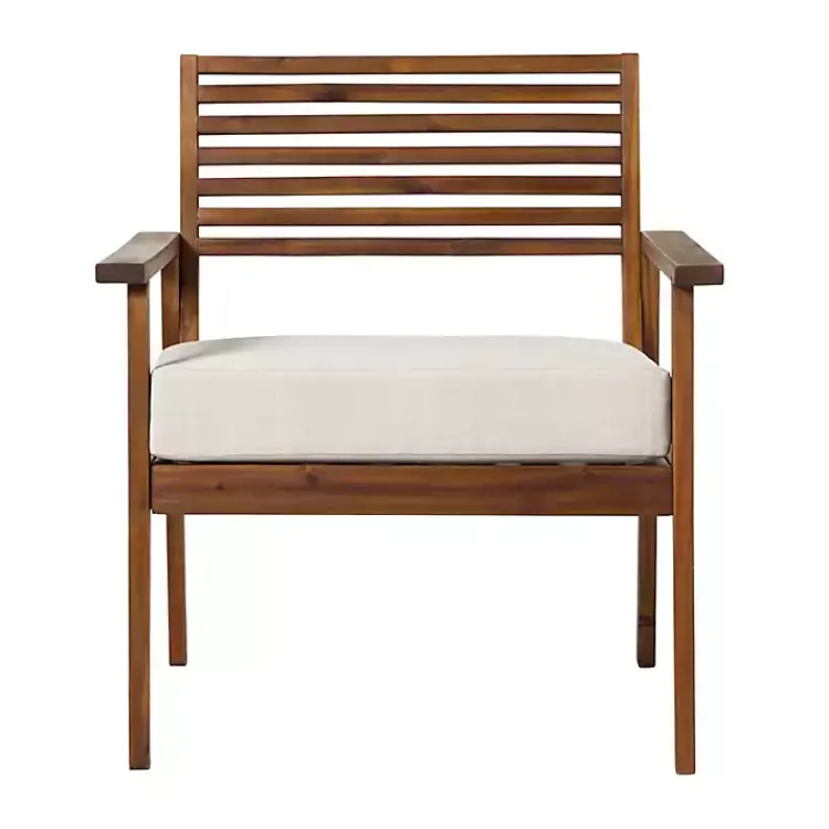 Outdoor Seating-Kirklands Home Dark Brown Zane Outdoor Club Chair