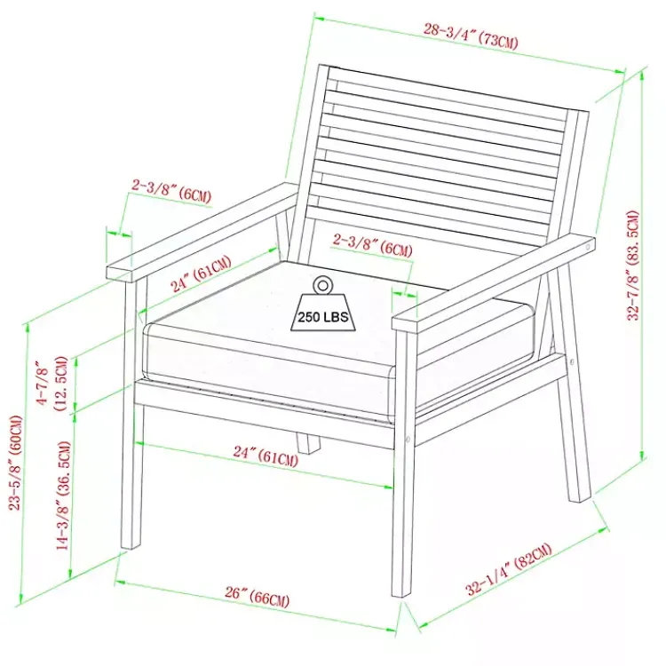 Outdoor Seating-Kirklands Home Brown Zane Outdoor Club Chair