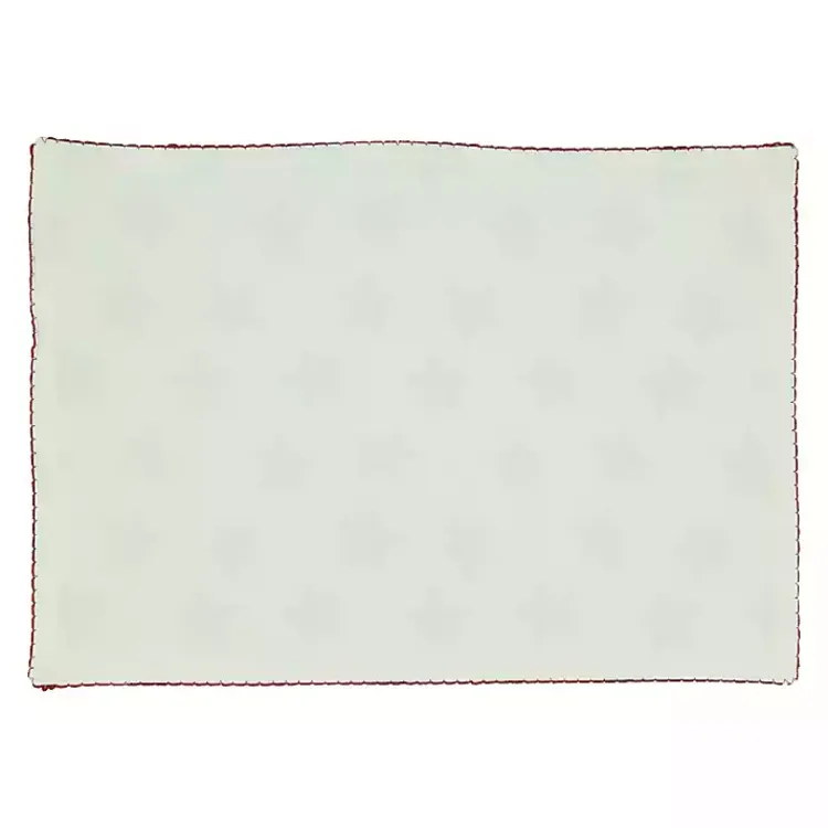 Table Linens-Kirklands Home Red and Blue Star Placemats, Set of 4