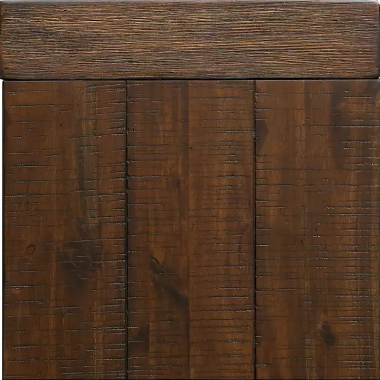 Console Tables-Kirklands Home Dark Distressed Wood Console Table Brown