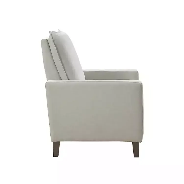 Accent Chairs-Kirklands Home Upholstered Push-Back Recliner Ivory