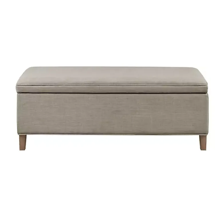 Benches & Ottomans-Kirklands Home Soft-Close Storage Bench Gray