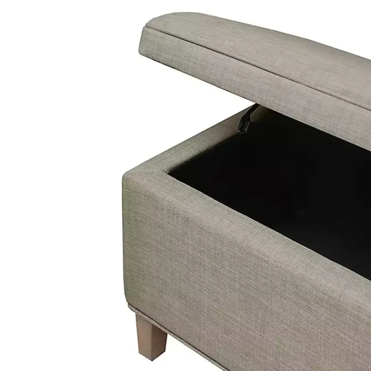 Benches & Ottomans-Kirklands Home Soft-Close Storage Bench Gray