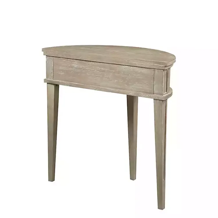 Console Tables-Kirklands Home Wheat Reclaimed Wood Fluted Console Table