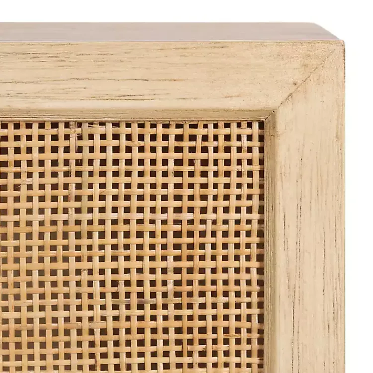 Wall Storage-Kirklands Home Natural Rattan Wall Cabinet