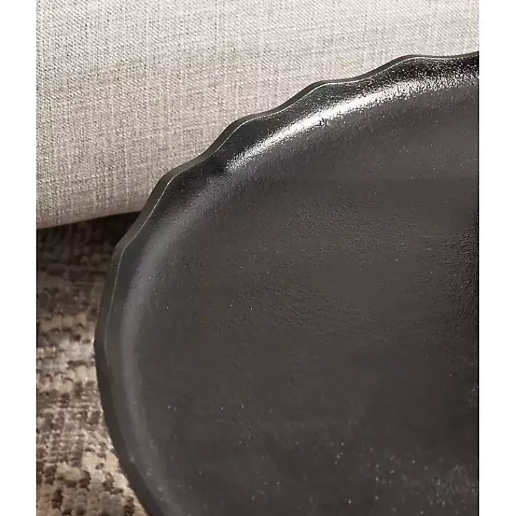 Coffee Tables-Kirklands Home Round Alessia Coffee Table Black