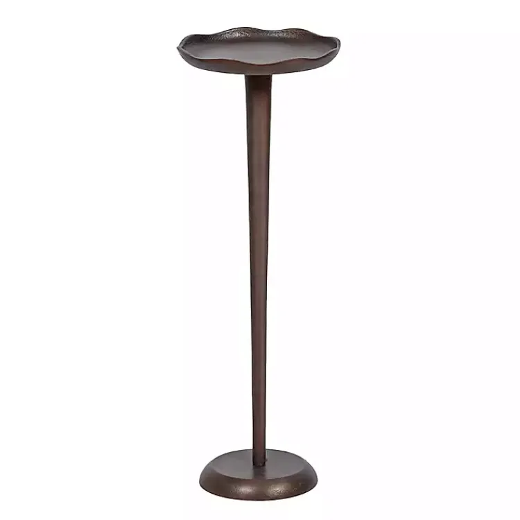 Accent & End Tables-Kirklands Home Bronze Metal Alicia Accent Table Brown