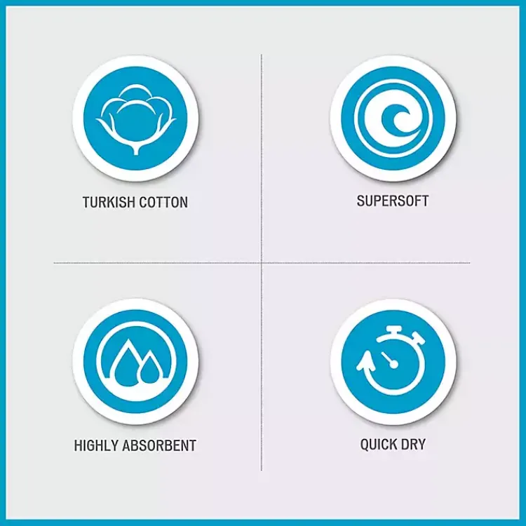 Bath Towels-Kirklands Home Turkish Cotton 6-pc. Towel Set Yellow