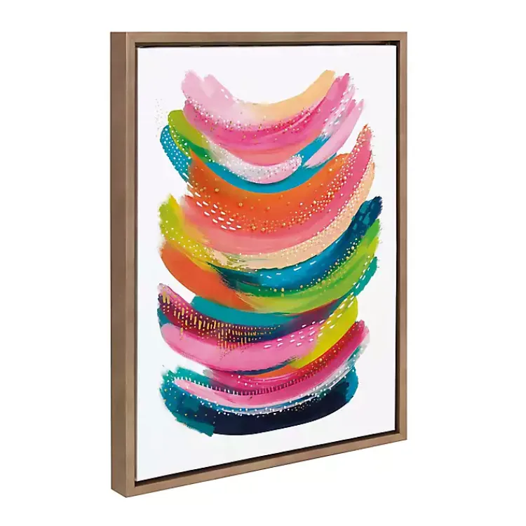 Canvas Art-Kirklands Home Bright Abstract Framed Canvas Art Print