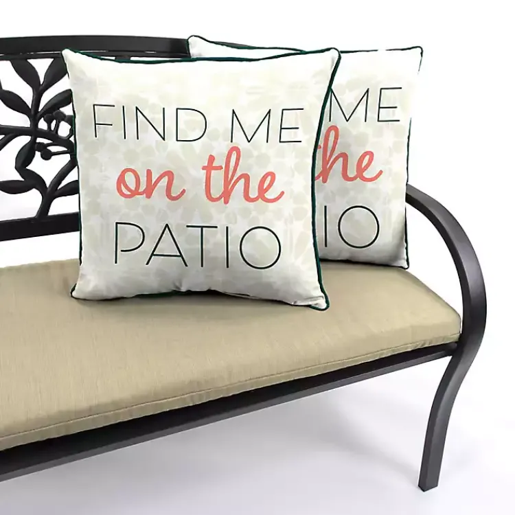 Outdoor Cushions & Pillows-Kirklands Home Floral Find Me on the Patio Outdoor Pillow