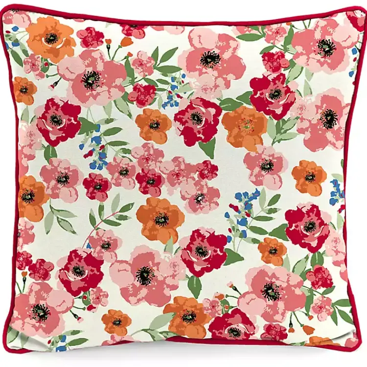 Outdoor Cushions & Pillows-Kirklands Home Floral Home Sweet Home Outdoor Pillow