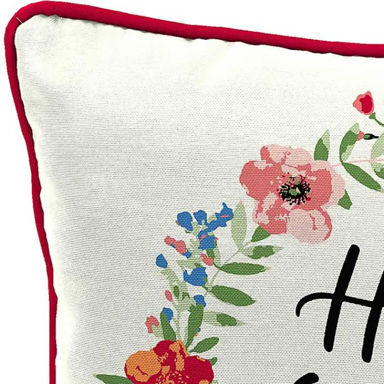 Outdoor Cushions & Pillows-Kirklands Home Floral Home Sweet Home Outdoor Pillow