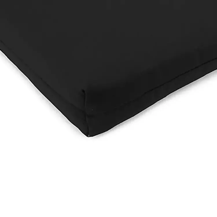 Outdoor Cushions & Pillows-Kirklands Home French Edge Outdoor Chair Cushions, Set of 2 Black